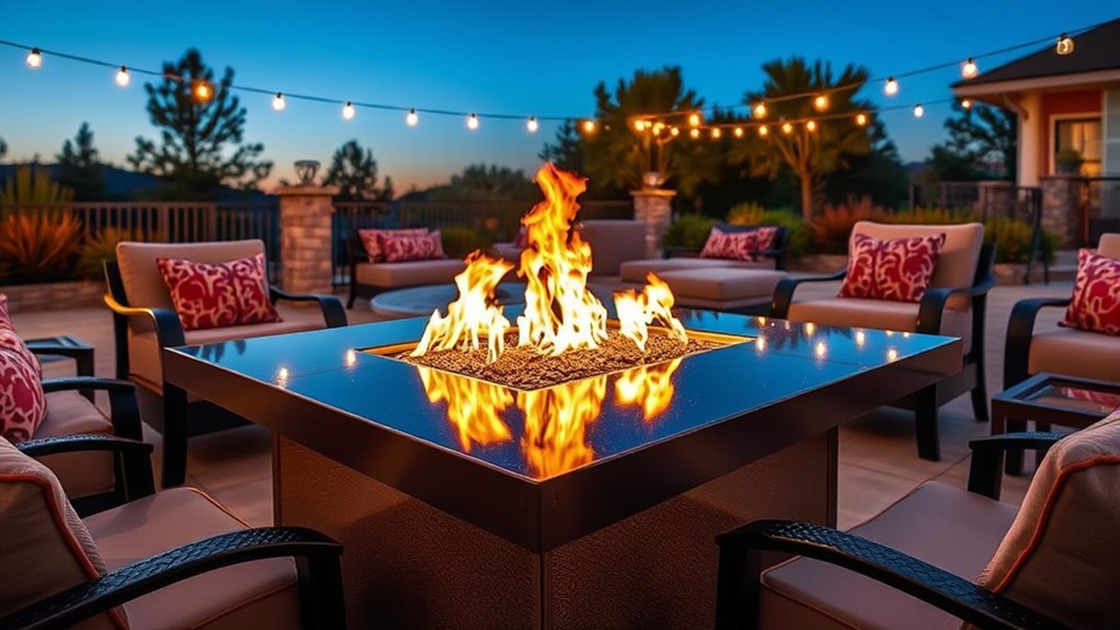top gas fire pit tables
