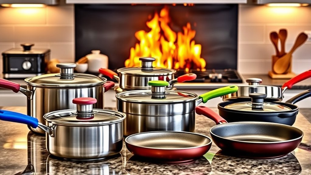top gas stove cookware