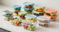 top glass meal storage