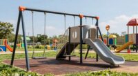 top heavy duty swing sets