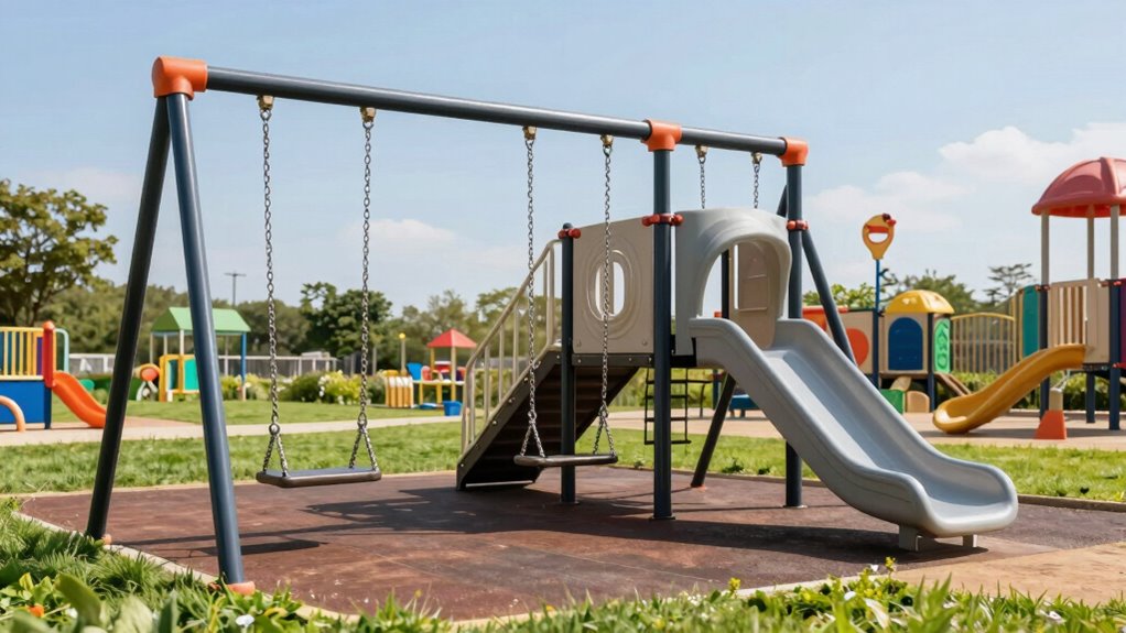 top heavy duty swing sets