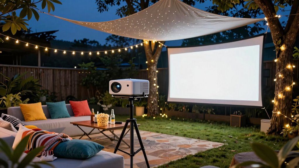 top outdoor movie projectors