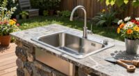 top outdoor stainless sinks