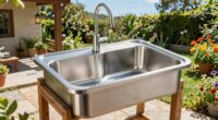 top outdoor stainless sinks