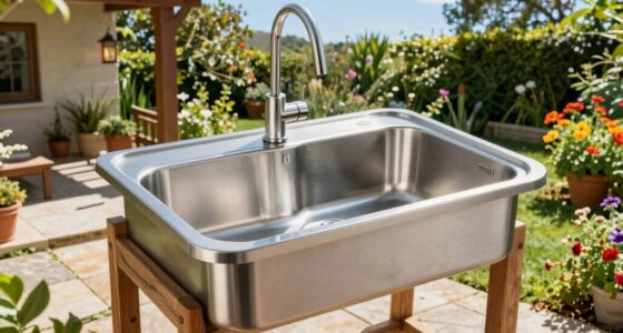 top outdoor stainless sinks