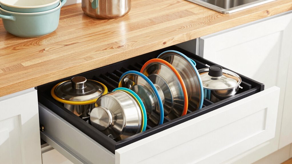 top pot lid storage solutions