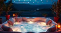 top six person inflatable hot tubs