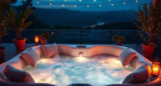 top six person inflatable hot tubs