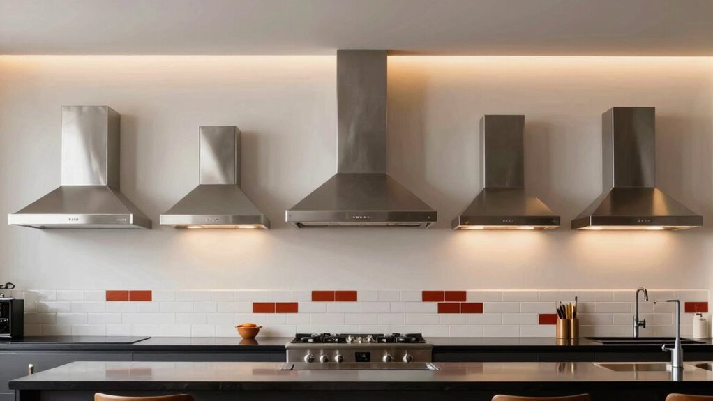 top wall mount range hoods
