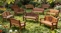 top wooden garden benches