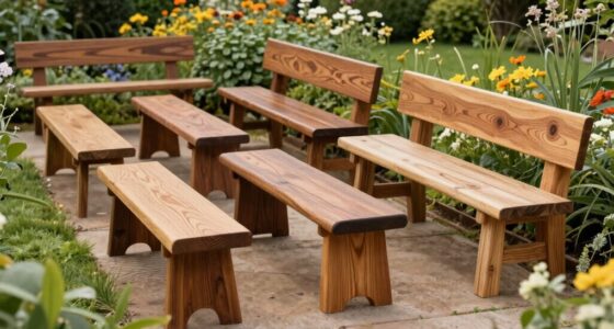 top wooden garden benches