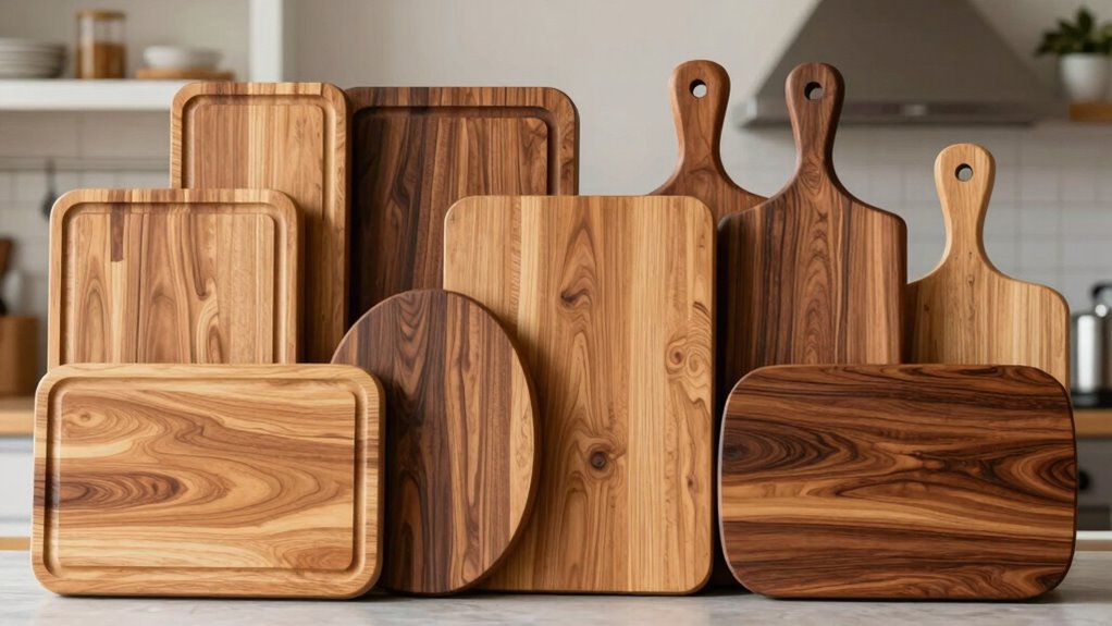 top wooden knife boards
