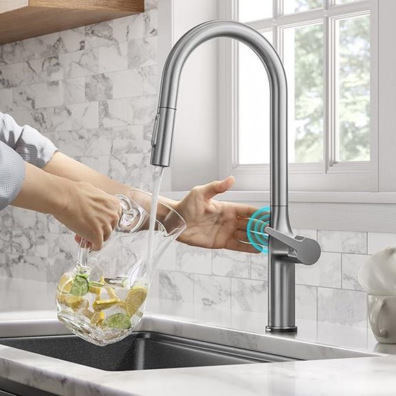 KRAUS Oletto Touch Kitchen Faucet with Pull Down