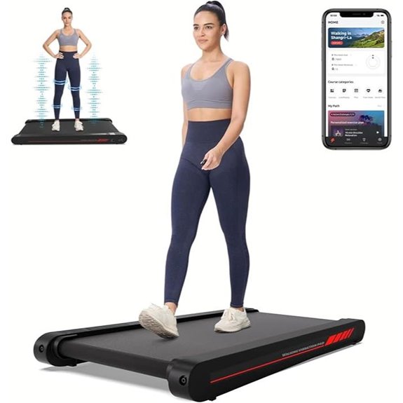 Walking Pad Treadmill with APP and Remote Control