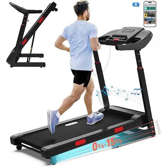 CIIHI Treadmill with Auto Incline and App Control