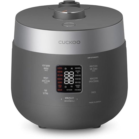 CUCKOO 6-Cup Twin Pressure Rice Cooker with Voice