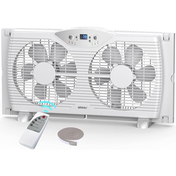Shinic Twin Window Fan with Reversible Airflow