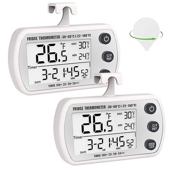 Digital Refrigerator Thermometers 2 Pack