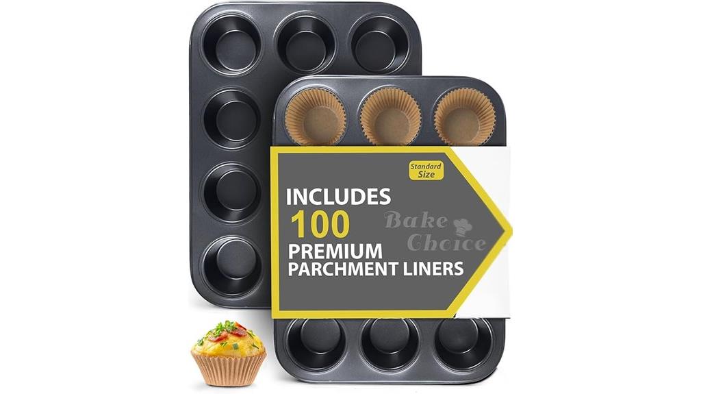 two muffin pans included