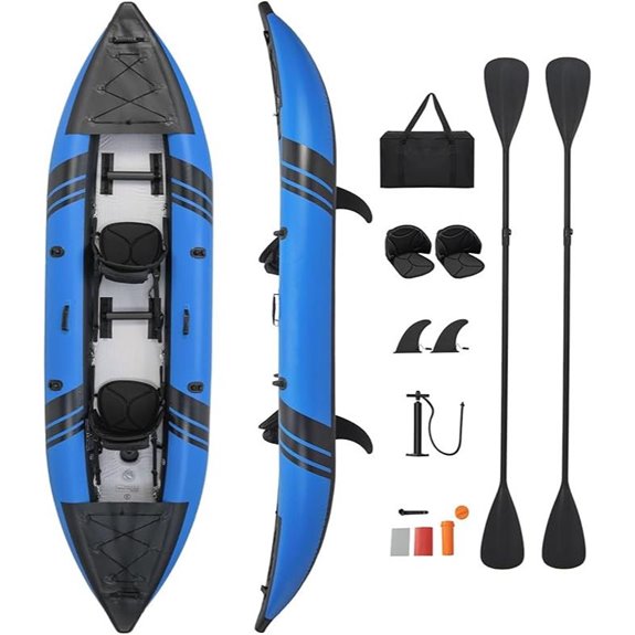 S AFSTAR 2-Person Inflatable Kayak with Accessories