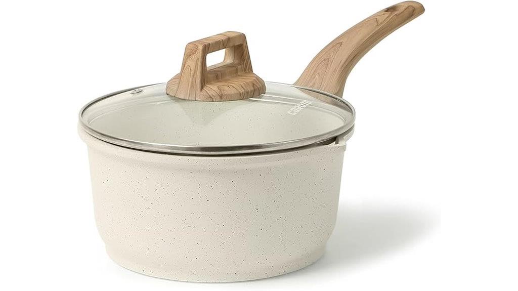 two quart sauce pan set