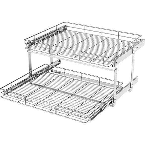LOVMOR 2-Tier Pull-Out Cabinet Organizer