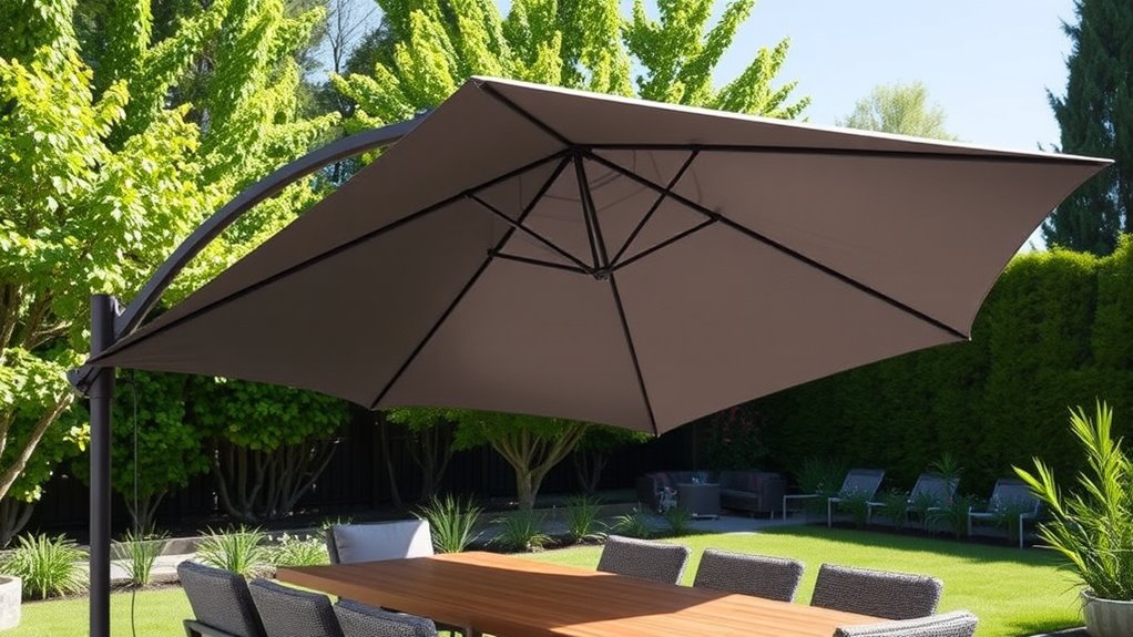 umbrella size durability features