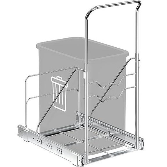 Simple Houseware Under Cabinet Sliding Trash Shelf