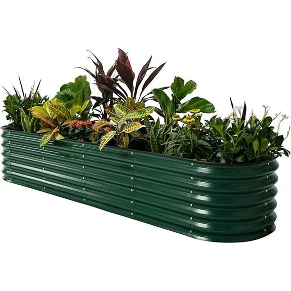 Vego Garden Raised Bed Kit 8ft x 2ft Green