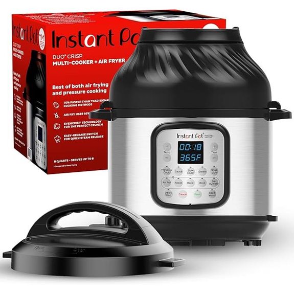 Instant Pot Duo Crisp 11-in-1 Air Fryer and Pressure Cooker