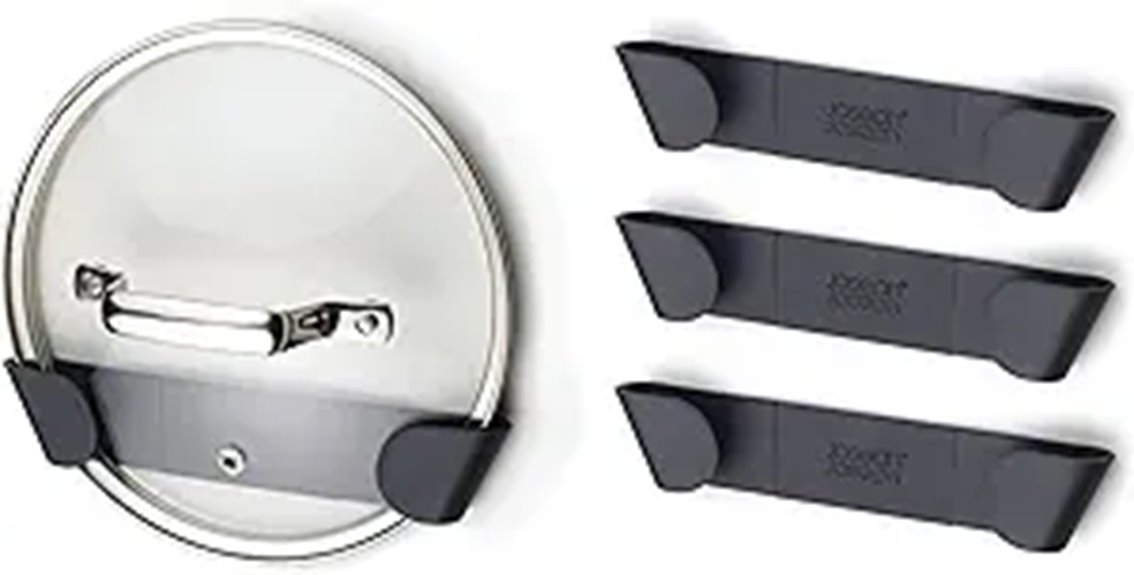 Joseph Joseph Lid Holders Wall Mount Organizer (Set of 4)