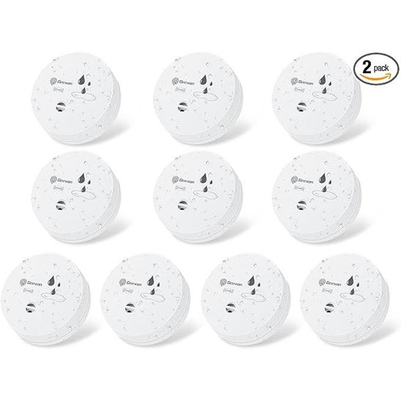Geevon 2 Pack Water Leak Detectors with Alarms