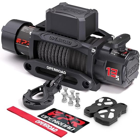 OPENROAD 13500 lb Waterproof Recovery Winch With Remote