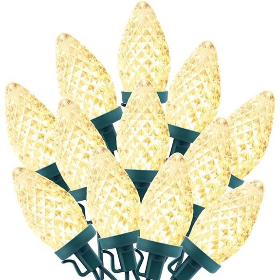 C9 LED Christmas String Lights 66ft Waterproof