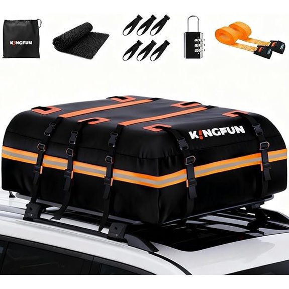 Kingfun Waterproof Car Roof Cargo Bag (20 cu ft)