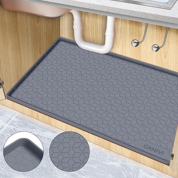 Under Sink Mat Waterproof Silicone Cabinet Protector