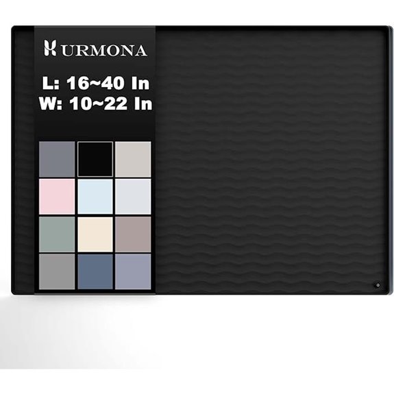 URMONA Waterproof Silicone Under Sink Mat for Kitchen