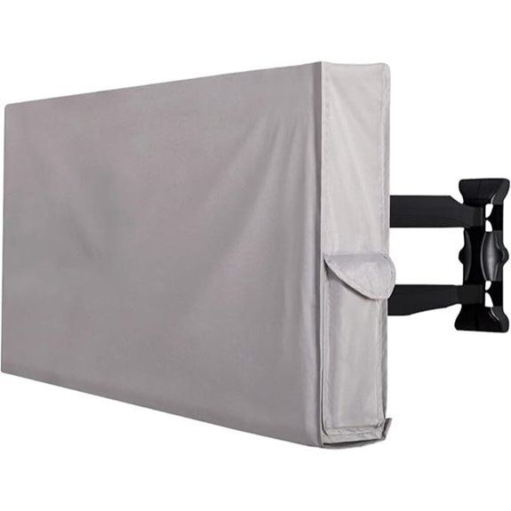 PureFit Outdoor TV Cover 52-55 Inch Weatherproof Grey