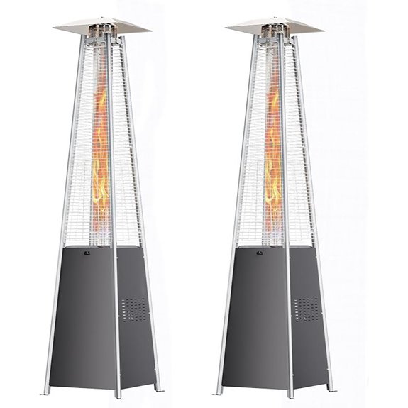 Pyramid Patio Heater 48,000 BTU Weatherproof Mobile