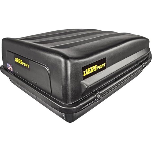 JEGS Rooftop Cargo Carrier Weatherproof 18 Cu Ft