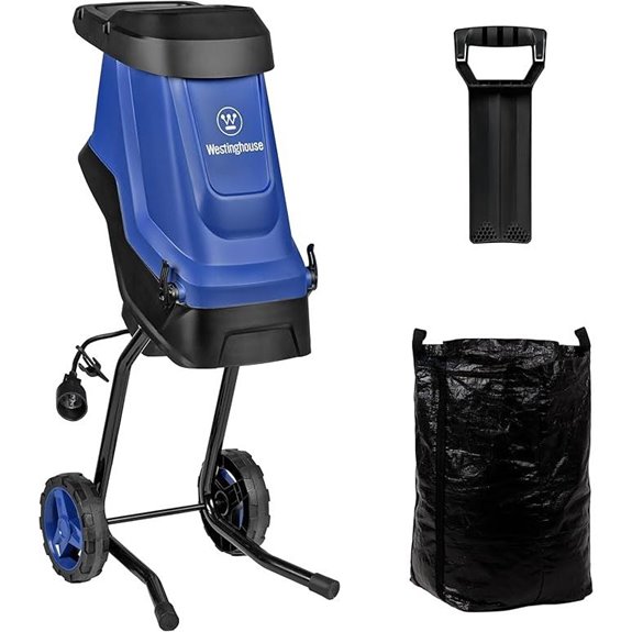 Westinghouse Electric Mulcher Chipper Shredder with Bag