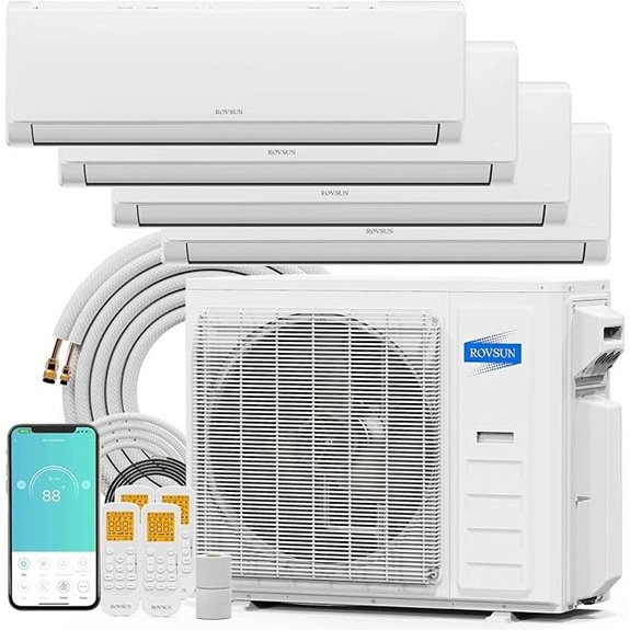 ROVSUN 4-Zone 35000 BTU WiFi Mini Split AC