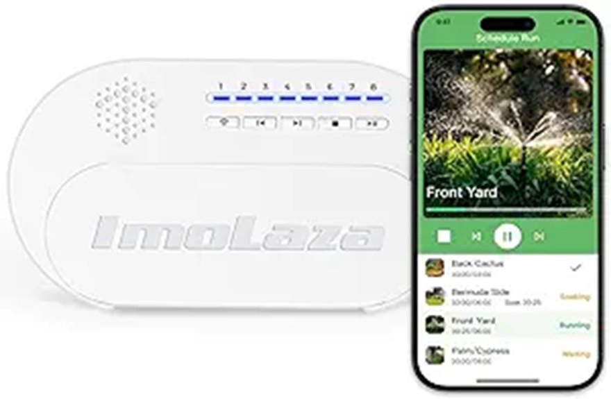 ImoLaza 4-Zone WiFi Sprinkler Controller with App