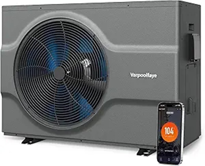 Inverter Pool Heater 65,000 BTU with WiFi Control