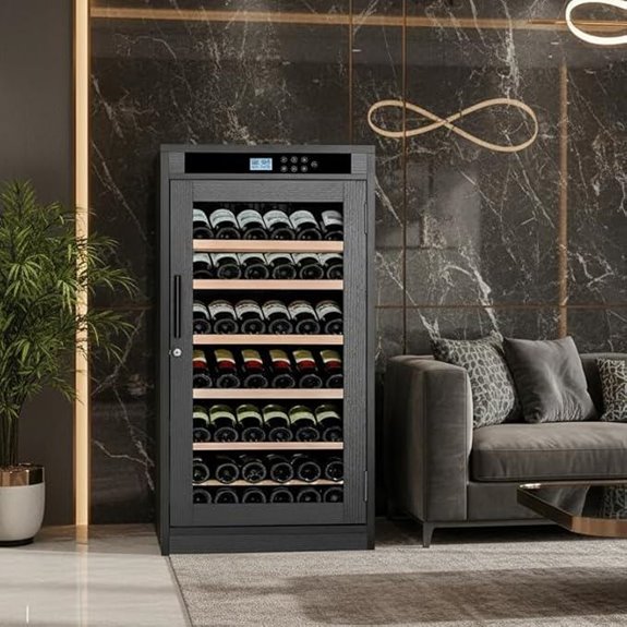 69 Bottles Wine Refrigerator with Touch Screen