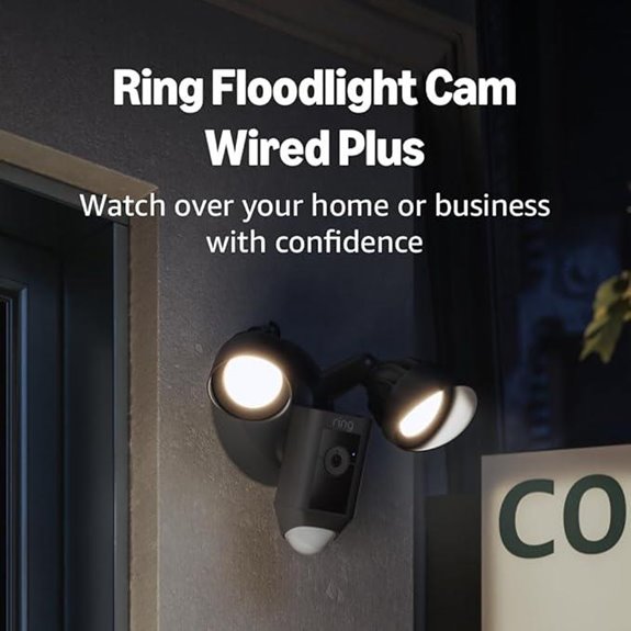 Ring Floodlight Cam Wired Plus - HD Security with Floodlights