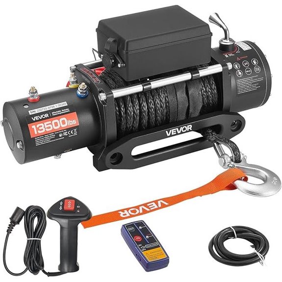 VEVOR Electric Winch 13500 lbs Wireless Remote