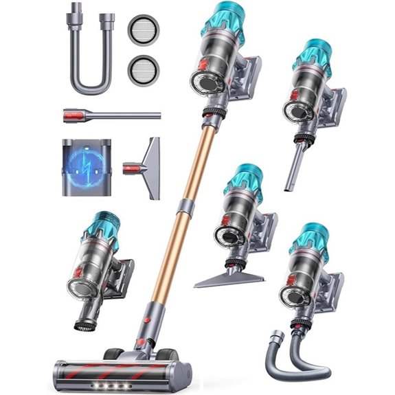 Cordless 600W Stick Vacuum with Touch Display