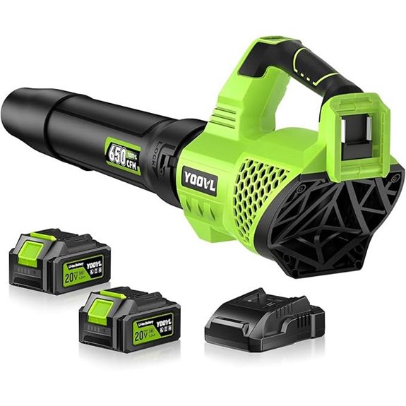 Cordless Leaf Blower with Batteries and Accessories