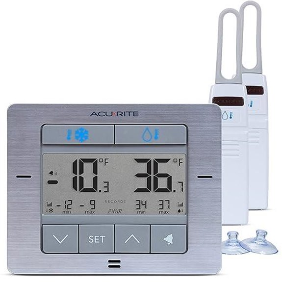 AcuRite Wireless Fridge & Freezer Thermometer with Alarm